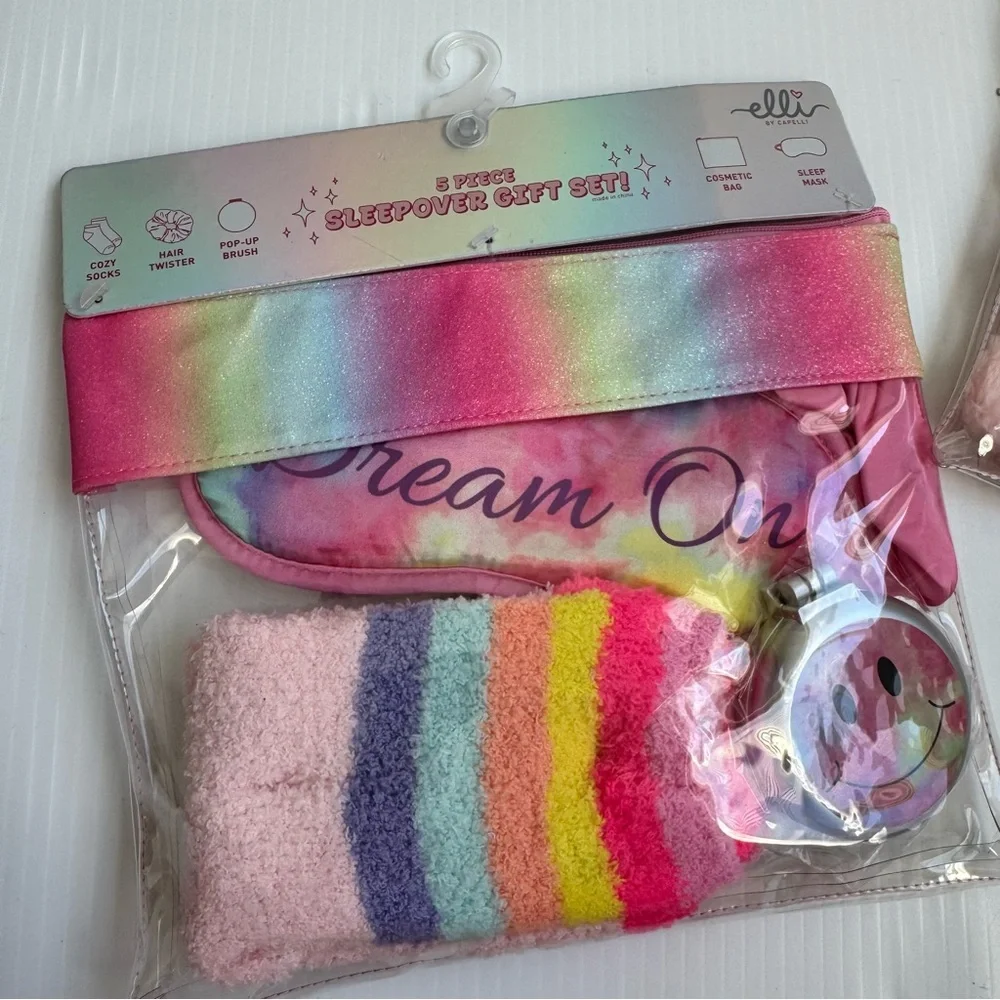 Fun girls gifts sets Kids Hair Accessory 1 unicorn set and 1 smiley face set - Picture 3 of 7